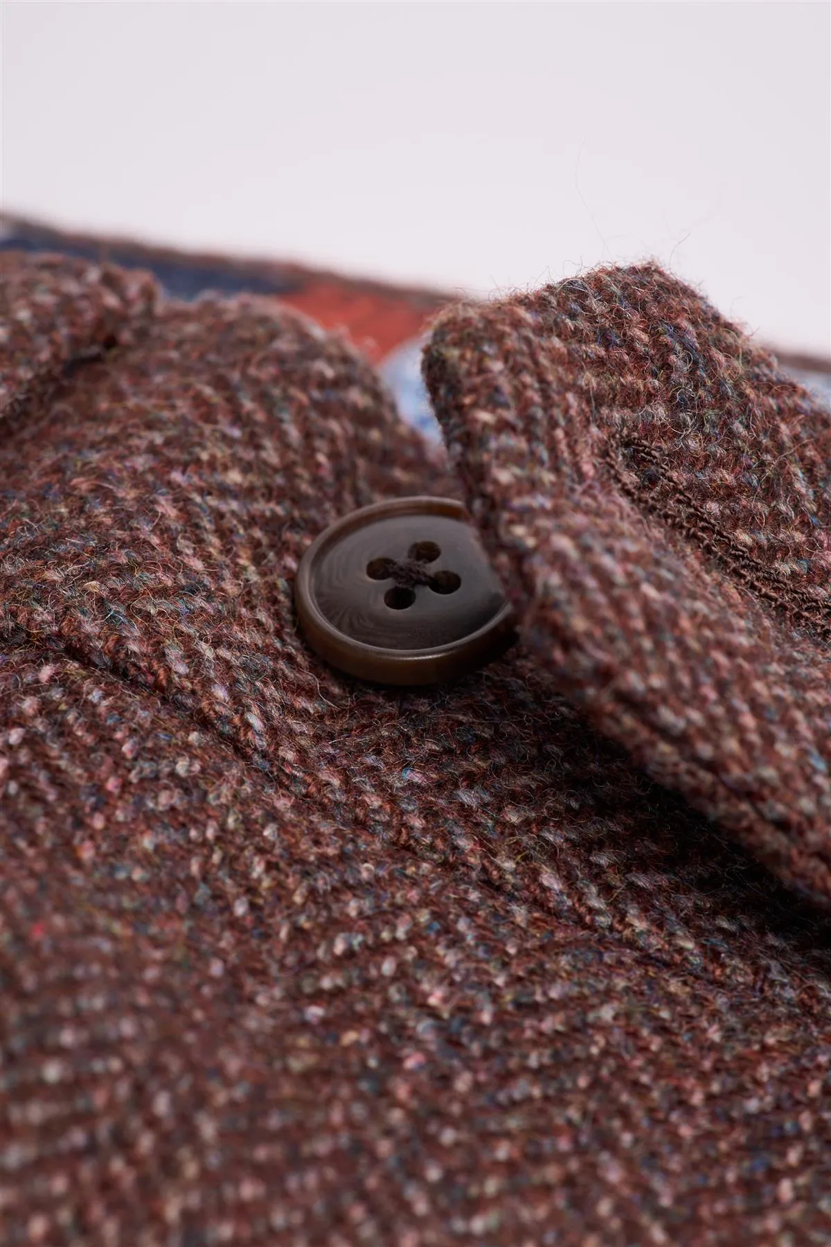 Thomas Dark Mahogany Tweed Trousers sold by House of Cavani product image thumbnail 4