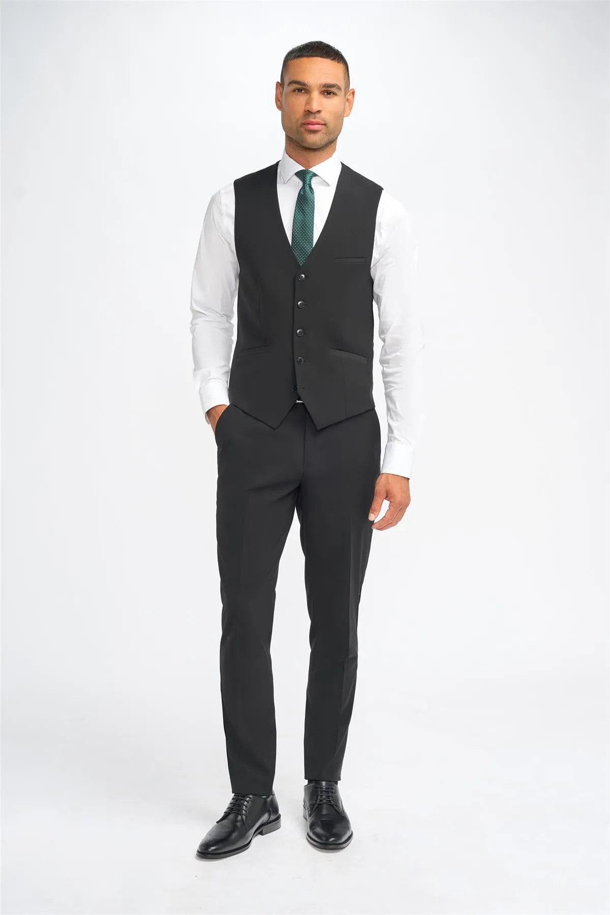 Malibu Black Waistcoat sold by House of Cavani product image thumbnail 2