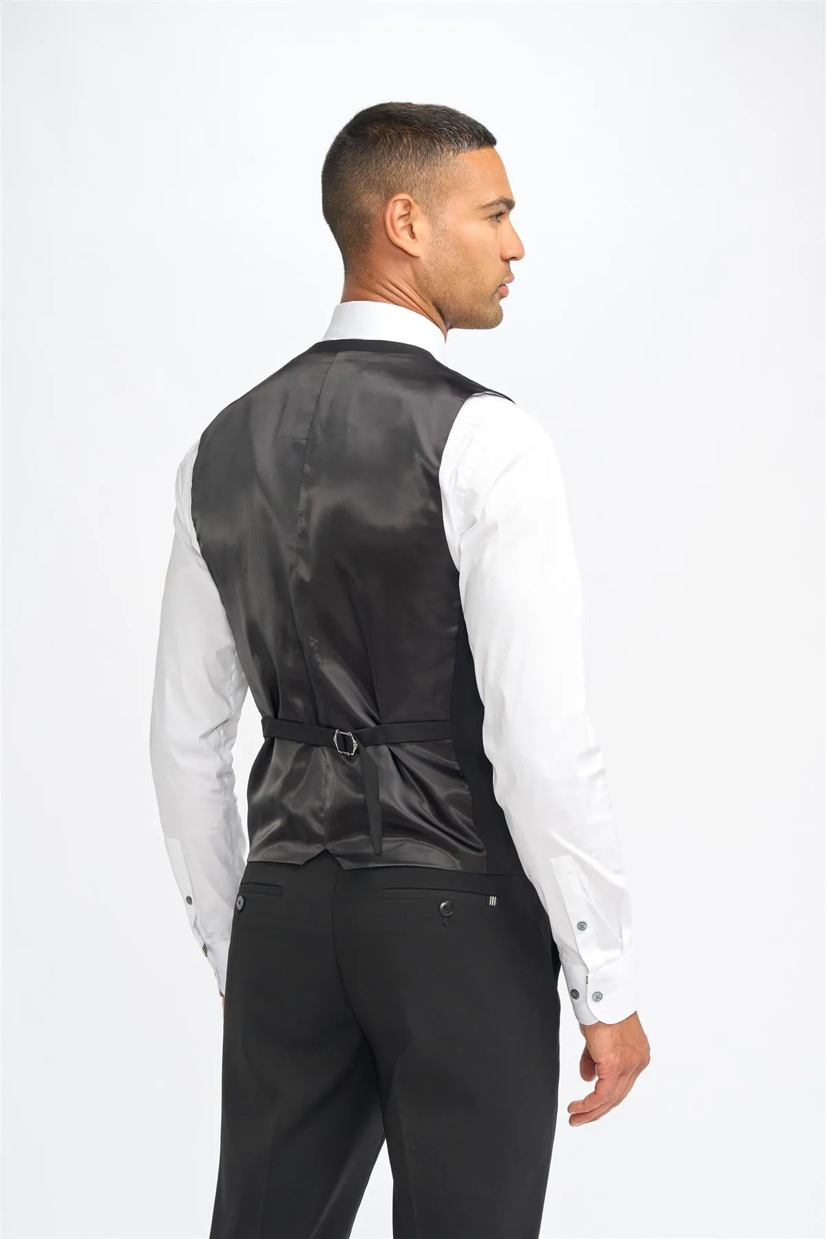 Malibu Black Waistcoat sold by House of Cavani product image thumbnail 3