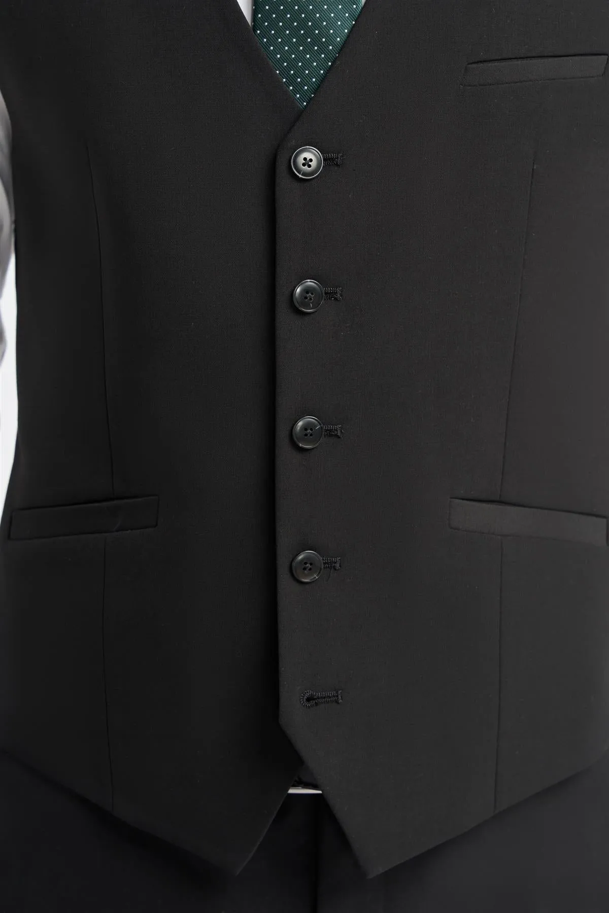 Malibu Black Waistcoat sold by House of Cavani product image thumbnail 5