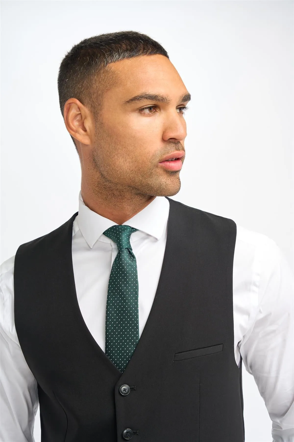 Malibu Black Waistcoat sold by House of Cavani product image thumbnail 4