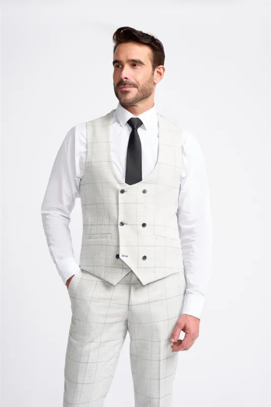 Radika Check Waistcoat sold by House of Cavani