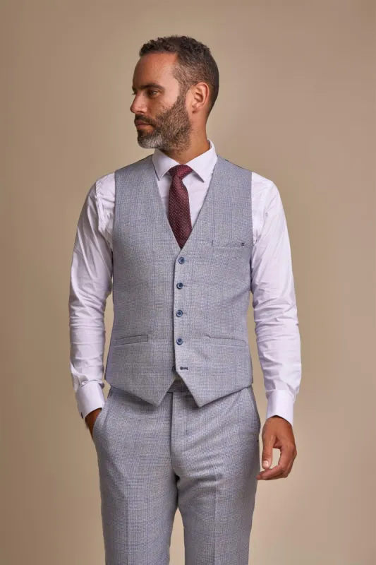 Caridi Sky Waistcoat sold by House of Cavani
