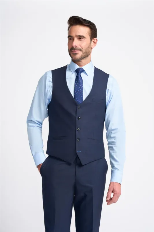 Seeba Navy Waistcoat sold by House of Cavani