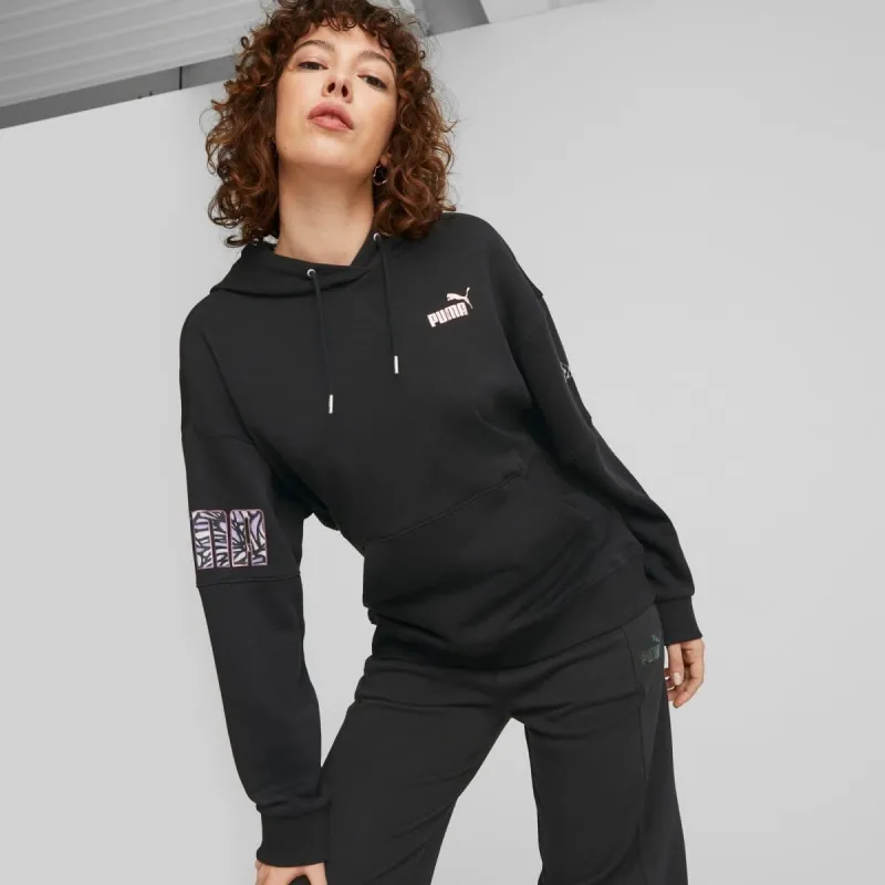 PUMA WOMEN'S NOVA SHINE BLACK HOODIE sold by INSPORT