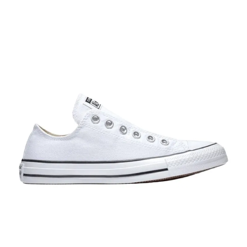 CONVERSE WOMEN'S CHUCK TAYLOR ALL STAR SEASONAL SLIP LOW TOP WHITE SHOES sold by INSPORT