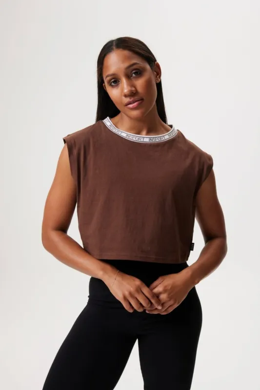INSPORT WOMEN'S BELLA COFFEE MUSCLE TEE sold by INSPORT