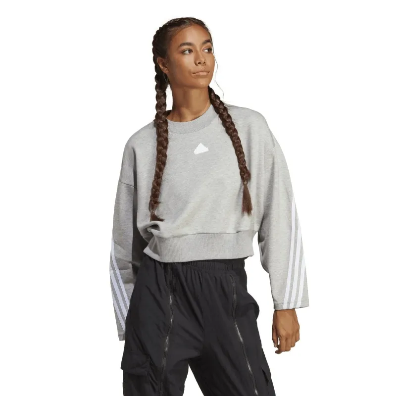 ADIDAS WOMEN'S FUTURE ICONS 3-STRIPES GREY SWEATSHIRT sold by INSPORT