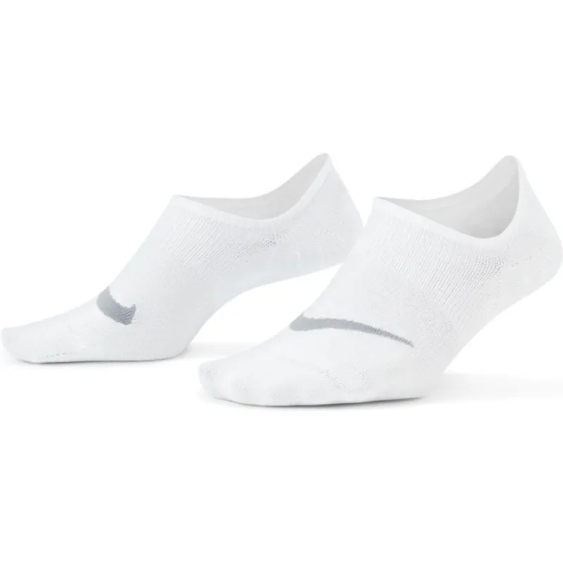 NIKE WOMEN'S EVERYDAY PLUS LIGHTWEIGHT WHITE TRAINING FOOTIE SOCKS (3 PAIRS) sold by INSPORT