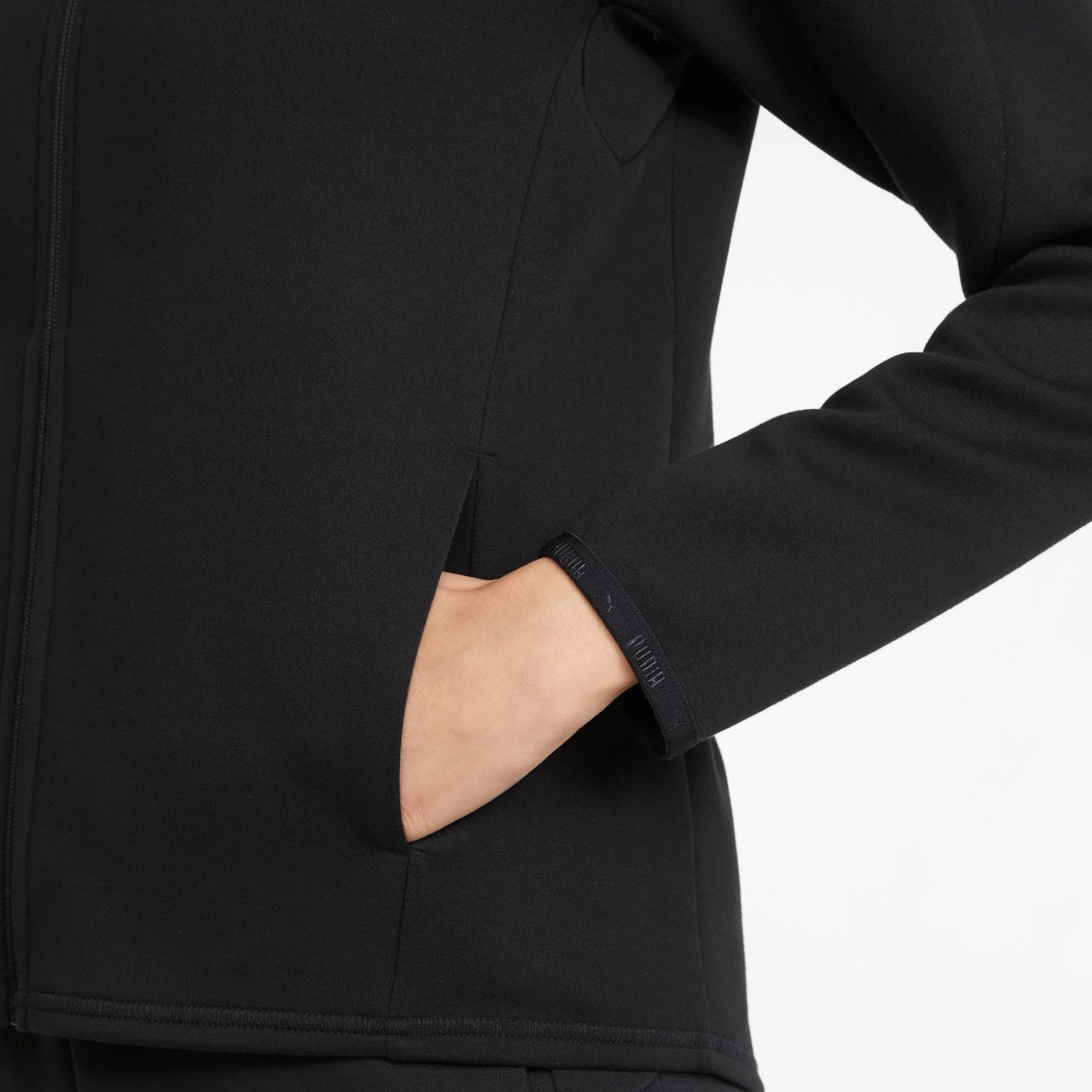 PUMA WOMEN'S EVOSTRIPE FULL-ZIP BLACK HOODIE sold by INSPORT product image thumbnail 5
