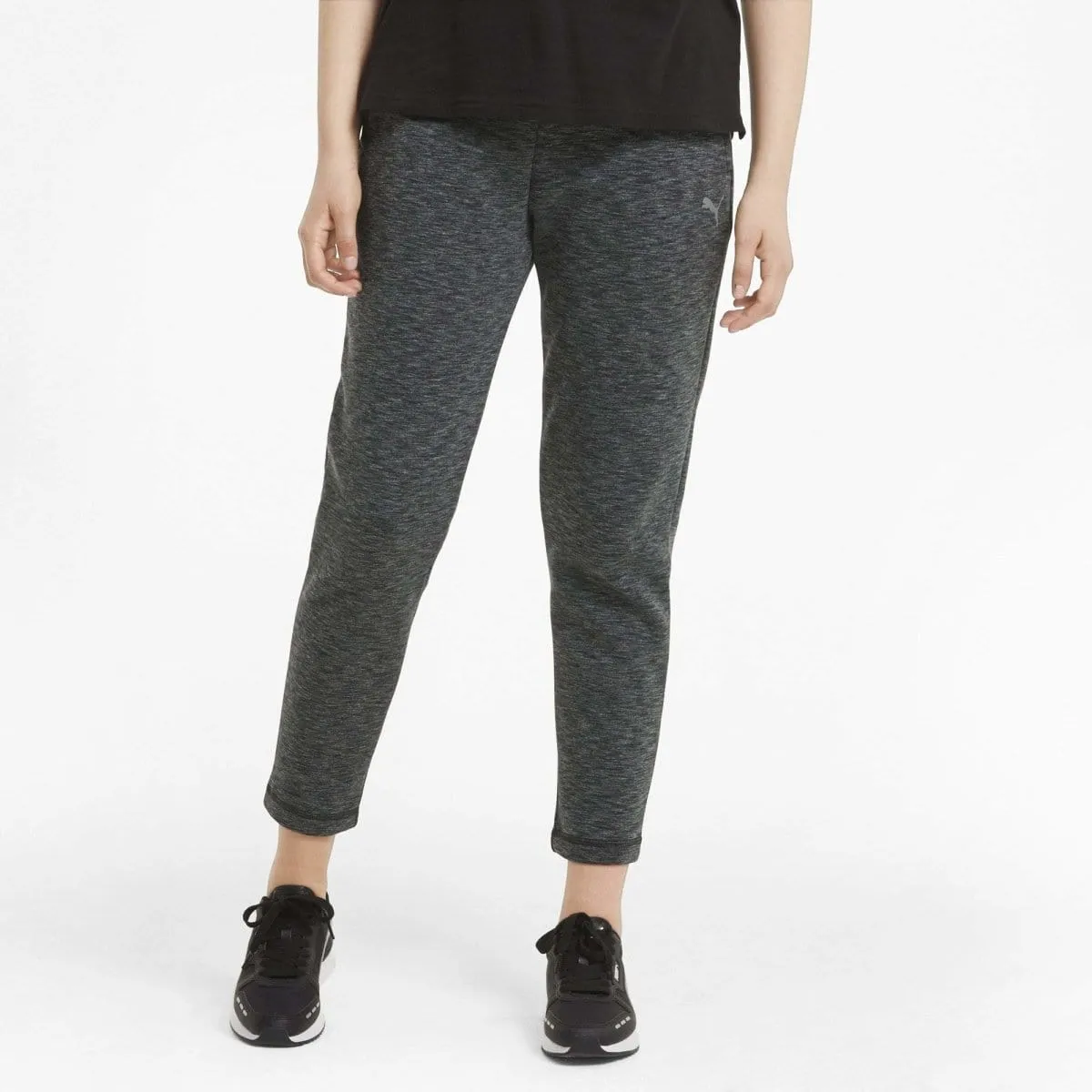 PUMA WOMEN'S EVOSTRIPE BLACK HEATHER TRACKPANTS sold by INSPORT product image thumbnail 5