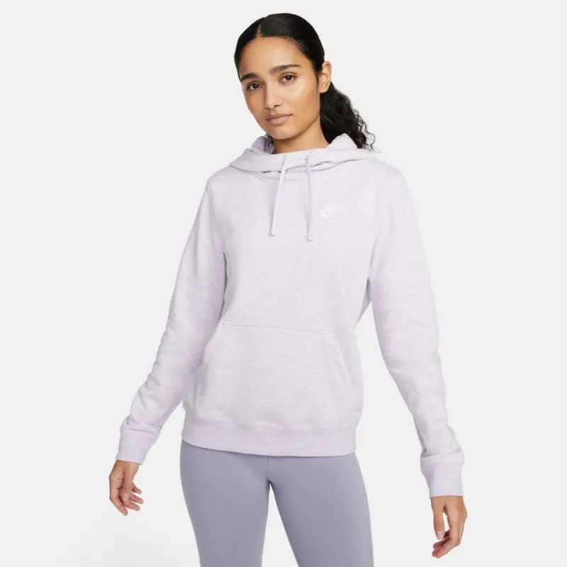NIKE WOMEN'S SPORTSWEAR CLUB FLEECE PURPLE FUNNEL-NECK HOODIE sold by INSPORT