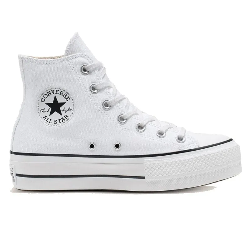 CONVERSE WOMEN'S CHUCK TAYLOR ALL STAR LIFT HIGH TOP PLATFORM WHITE SHOE sold by INSPORT