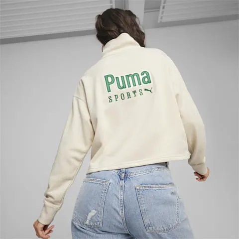 PUMA WOMEN'S TEAM QUATER ZIP WHITE CREW sold by INSPORT product image thumbnail 5