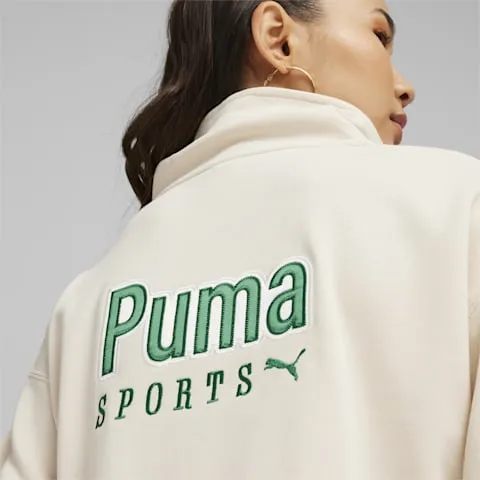 PUMA WOMEN'S TEAM QUATER ZIP WHITE CREW sold by INSPORT product image thumbnail 4