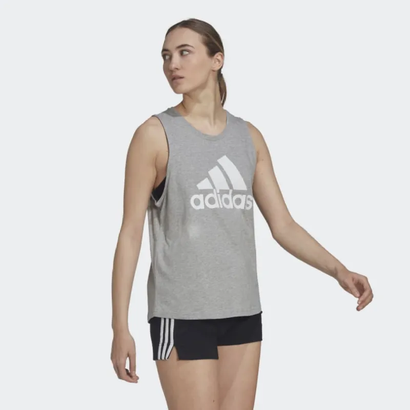 ADIDAS WOMEN'S ESSENTIALS BIG LOGO GREY SINGLET sold by INSPORT