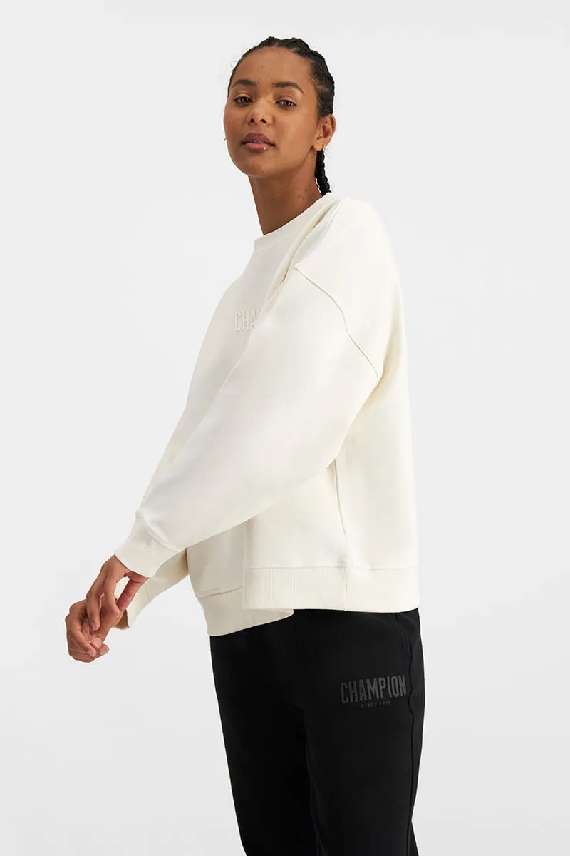 CHAMPION WOMEN'S ROCHESTER WHITE SWEATSHIRT sold by INSPORT product image thumbnail 4