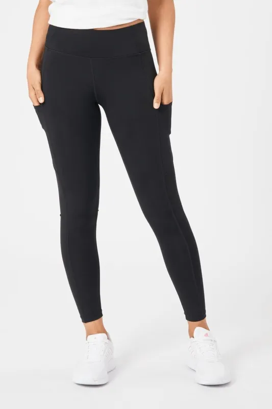 Insport Women's Power Pocket Full Length Black Tights sold by INSPORT