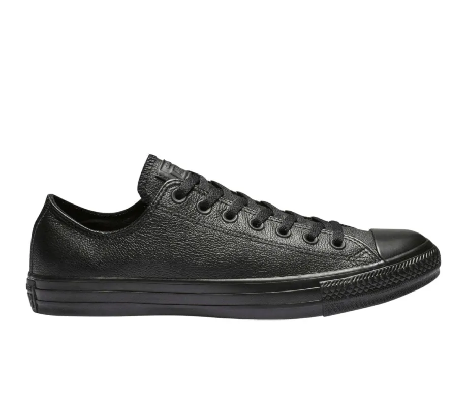 Converse Women's Chuck Taylor All Star Low Top Triple Black Leather Shoe sold by INSPORT