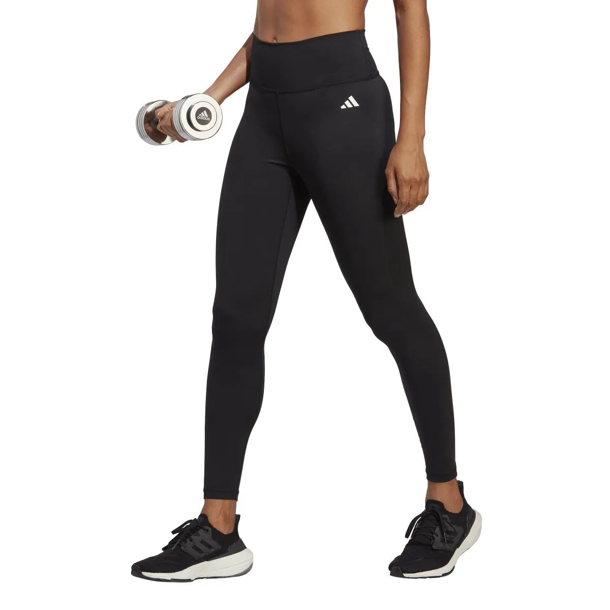 ADIDAS WOMEN'S TRAINING ESSENTIALS HIGH-WAISTED 7/8 BLACK TIGHTS sold by INSPORT