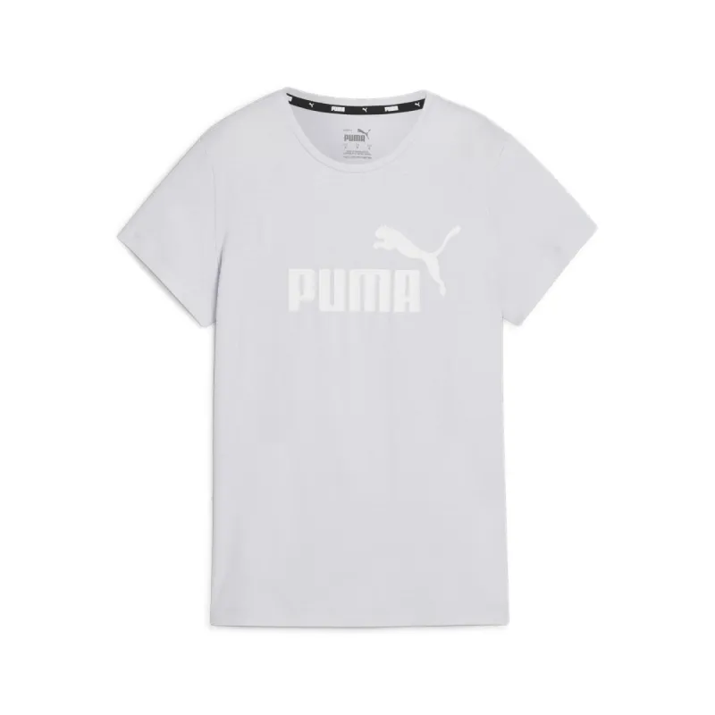 PUMA WOMEN'S ESSENTIALS LOGO SILVER TEE sold by INSPORT