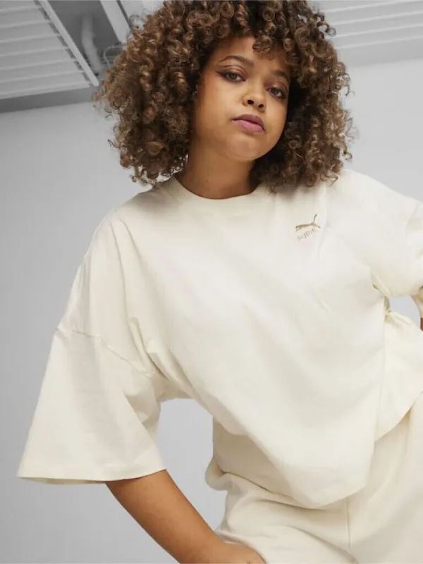 PUMA WOMEN'S  BETTER OVERSIZED WHITE TEE sold by INSPORT