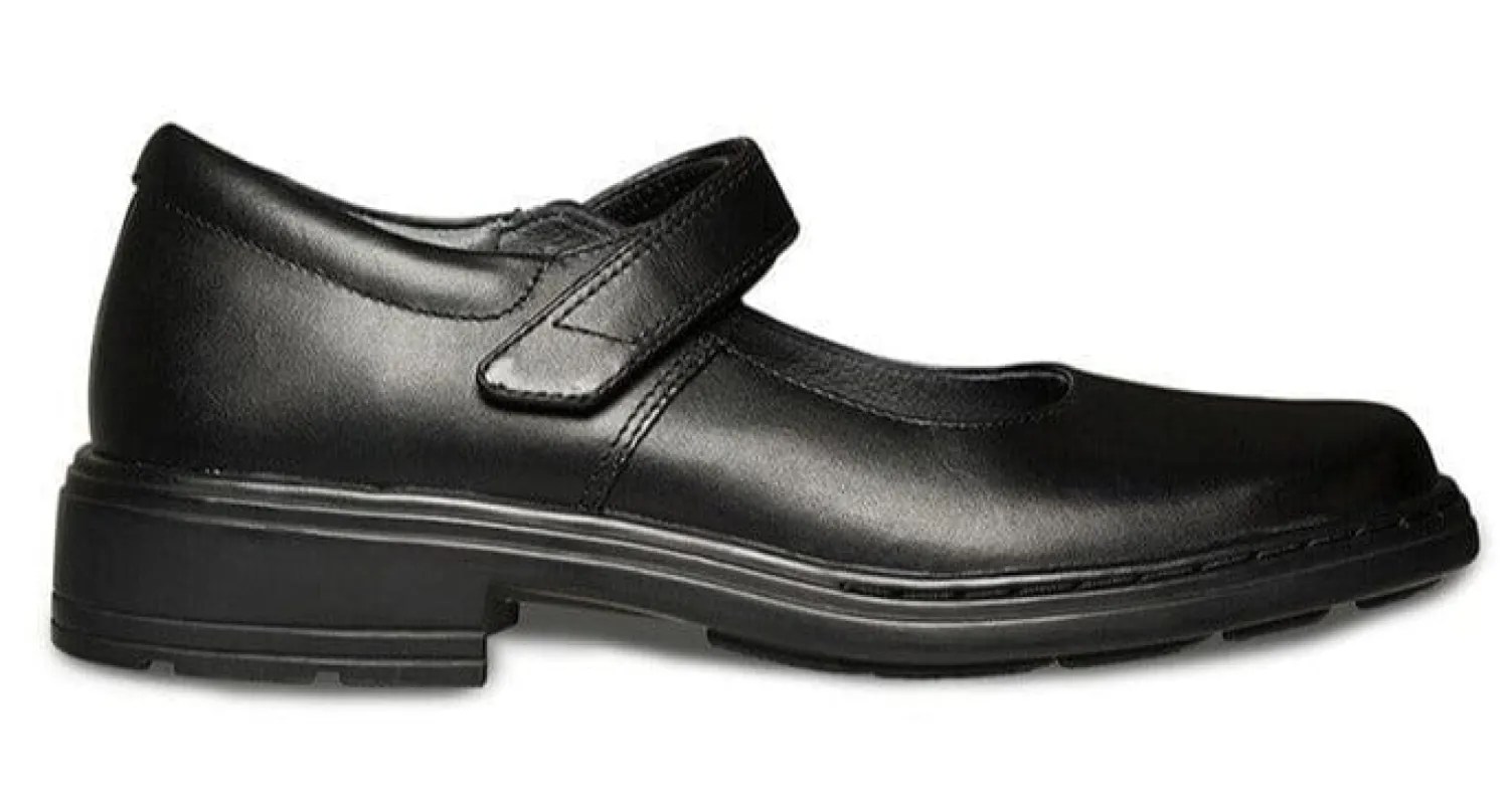 CLARKS WOMEN'S SENIOR INDULGE TRIPLE BLACK LEATHER MARY JANE SHOE (WIDTH E) sold by INSPORT