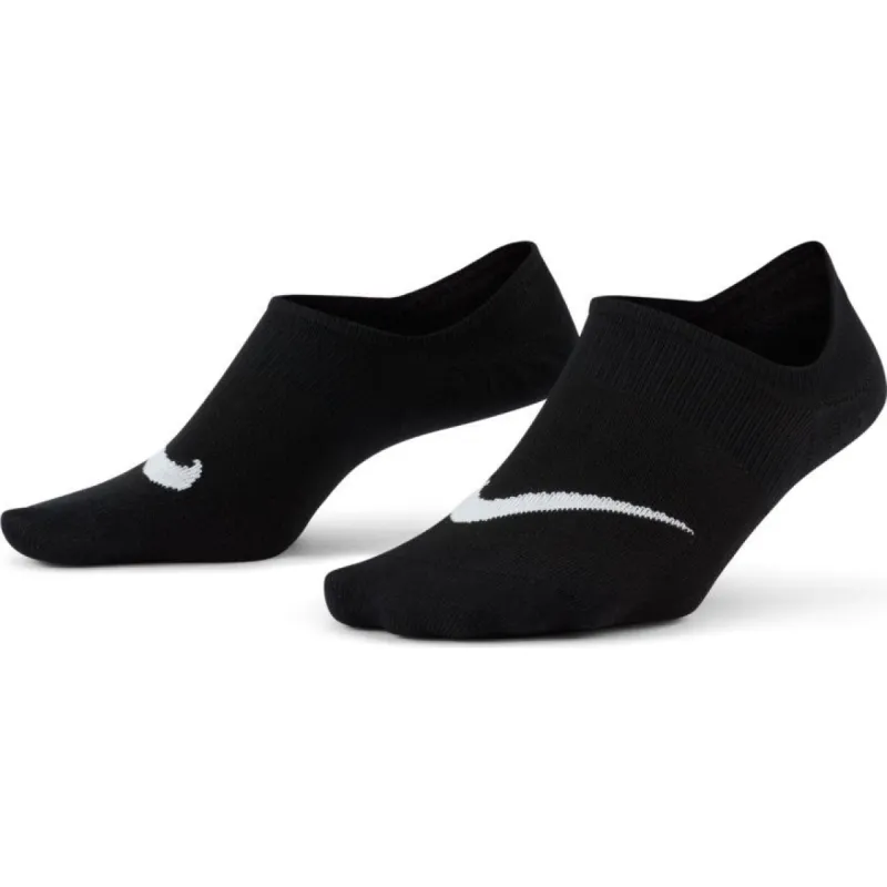 NIKE WOMEN'S EVERYDAY PLUS LIGHTWEIGHT TRAINING BLACK FOOTIE SOCKS (3 PAIRS) sold by INSPORT