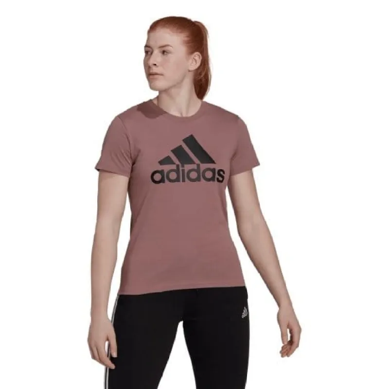 ADIDAS WOMEN'S LOUNGEWEAR ESSENTIALS LOGO PURPLE TEE sold by INSPORT