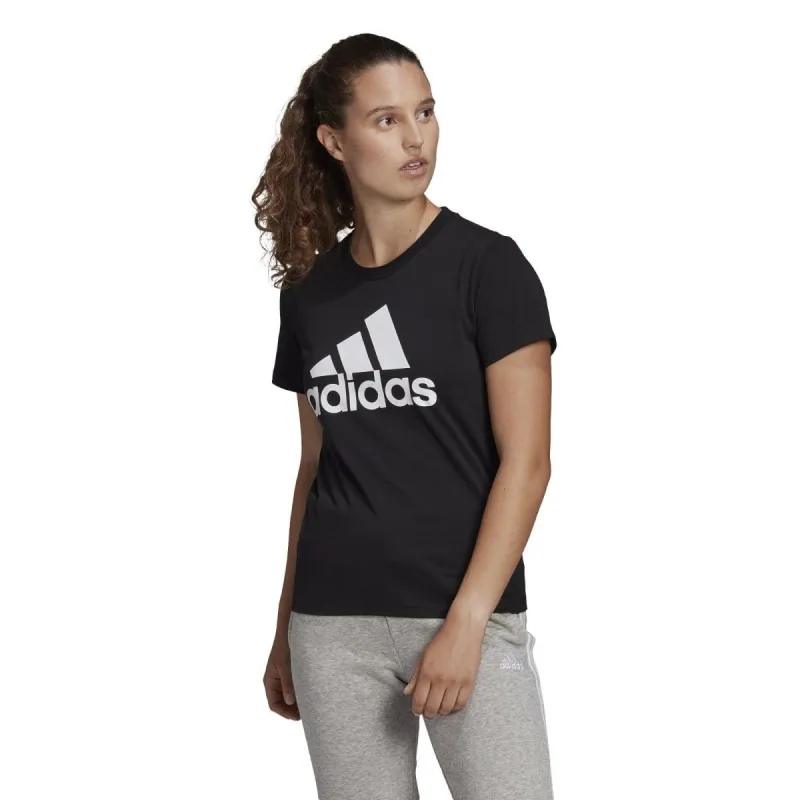 ADIDAS WOMEN'S LOUNGEWEAR ESSENTIALS LOGO BLACK TEE sold by INSPORT