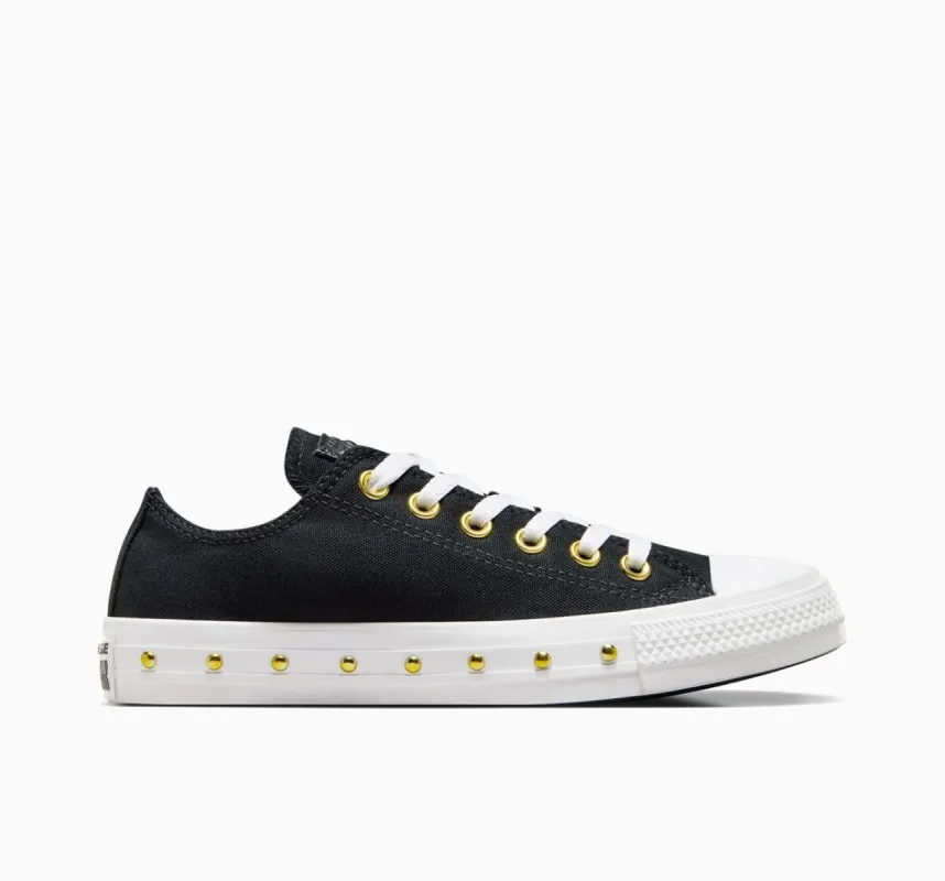 CONVERSE WOMEN'S ALL STAR STAR STUD BLACK/GOLD SHOES sold by INSPORT