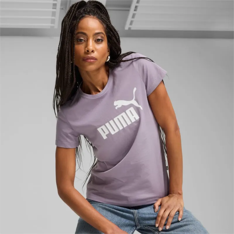 PUMA WOMEN'S ESSENTIALS LOGO PLUM TEE sold by INSPORT