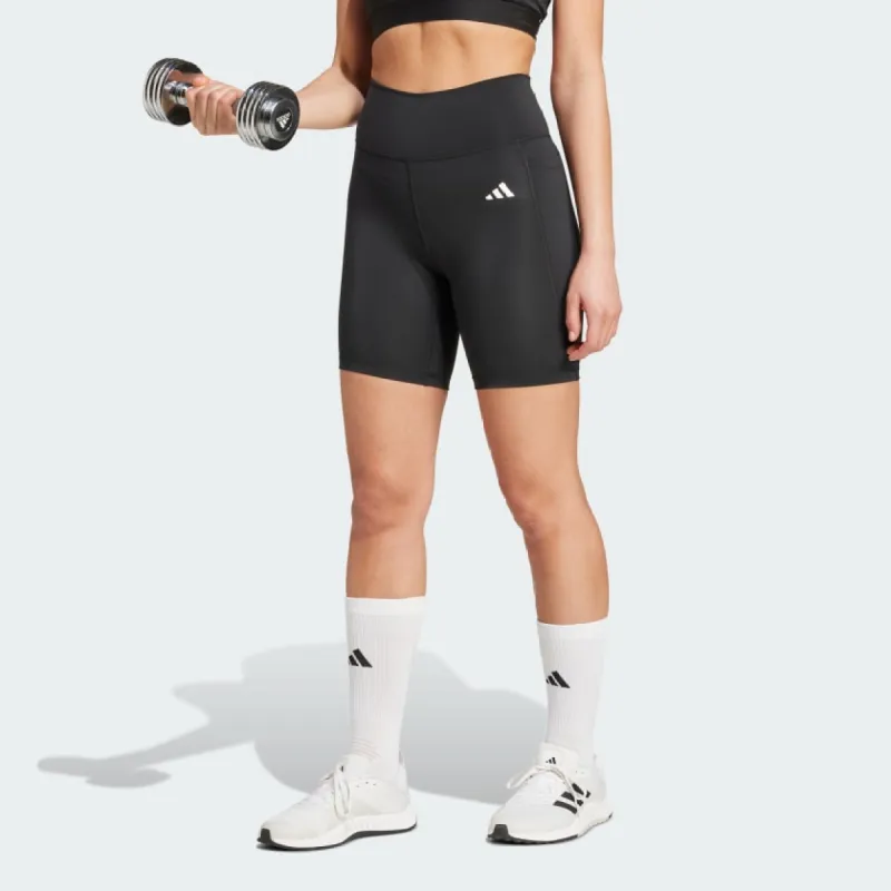 Adidas Women's Optime Essentials Pocket 7' Black Short Leggings sold by INSPORT
