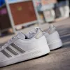 ADIDAS WOMEN'S GRAND COURT WHITE/METALLIC SILVER SNEAKER SHOES sold by INSPORT