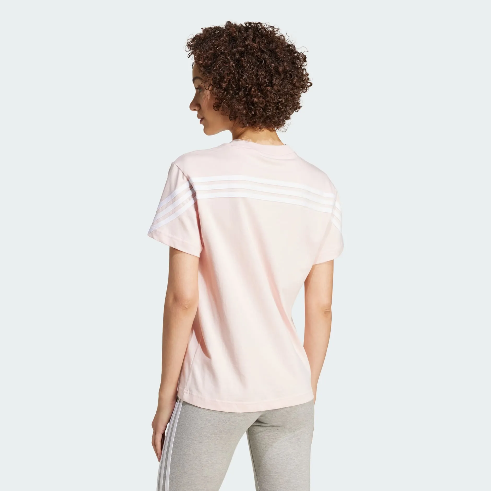 ADIDAS WOMEN'S FUTURE ICONS 3-STRIPES PINK TEE sold by INSPORT product image thumbnail 4