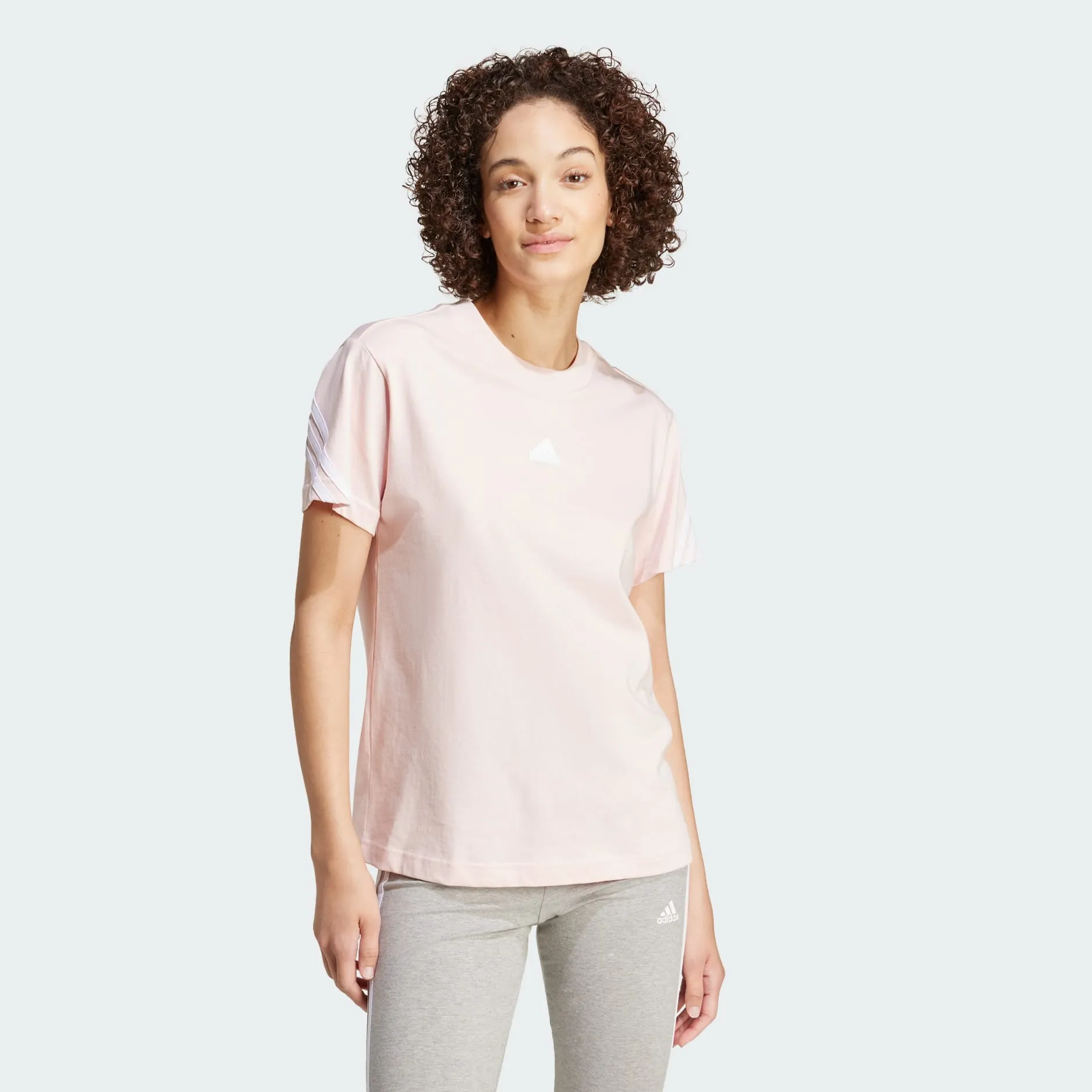 ADIDAS WOMEN'S FUTURE ICONS 3-STRIPES PINK TEE sold by INSPORT