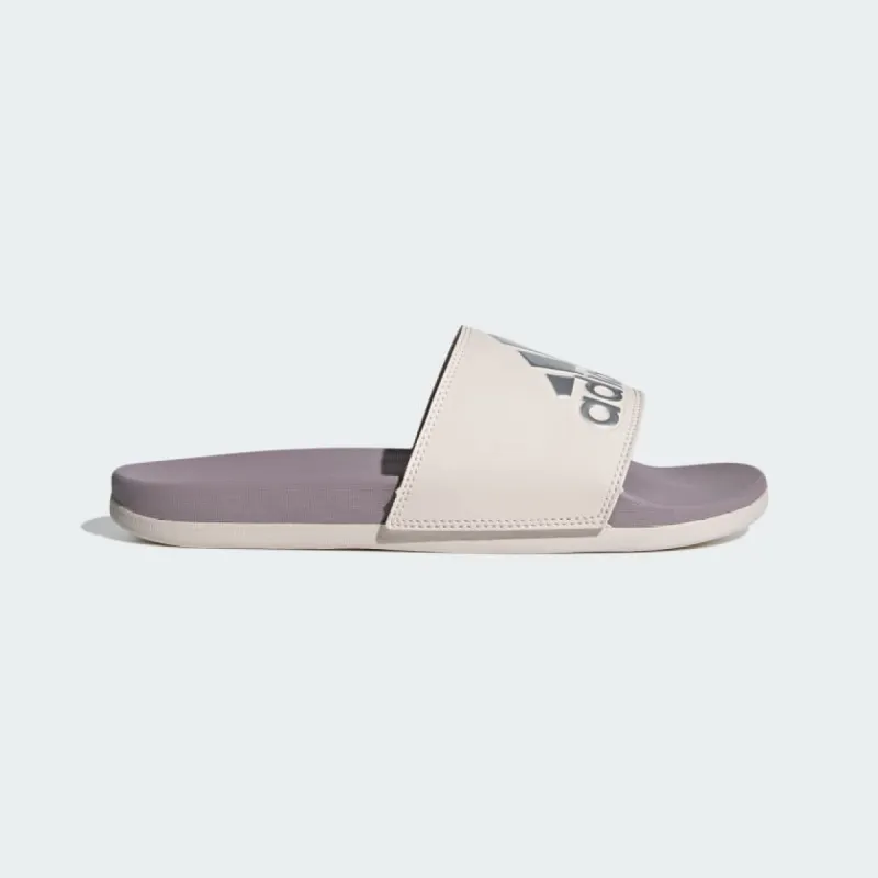 ADIDAS WOMEN'S ADILETTE COMFORT LOGO FIG/SILVER SLIDES sold by INSPORT