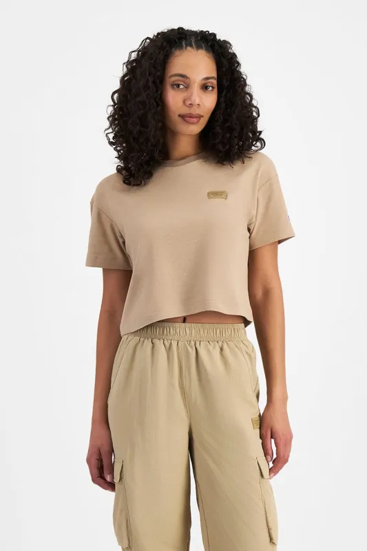 Champion Women's Rochester Base Tan Tee sold by INSPORT