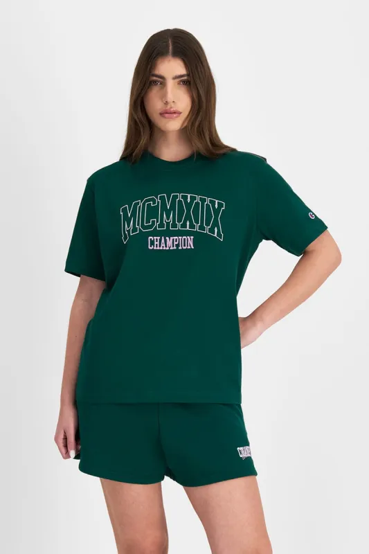 CHAMPION WOMEN'S ROCHESTER GREEN TEE sold by INSPORT