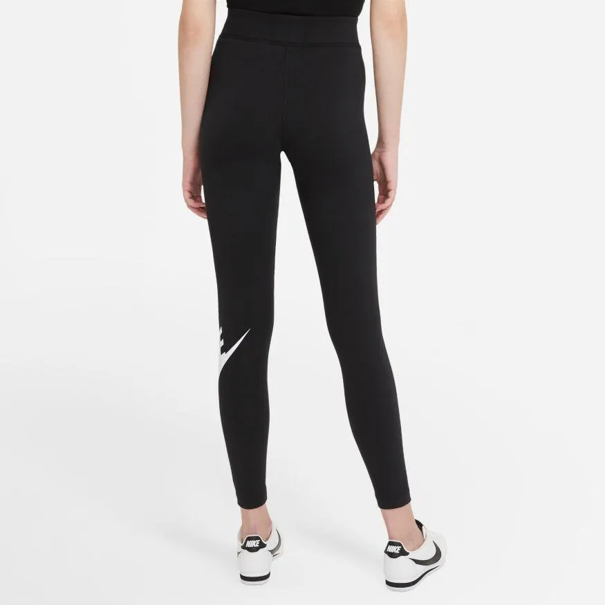 NIKE WOMEN'S HIGH-RISE SPORTSWEAR ESSENTIAL BLACK TIGHTS sold by INSPORT product image thumbnail 2