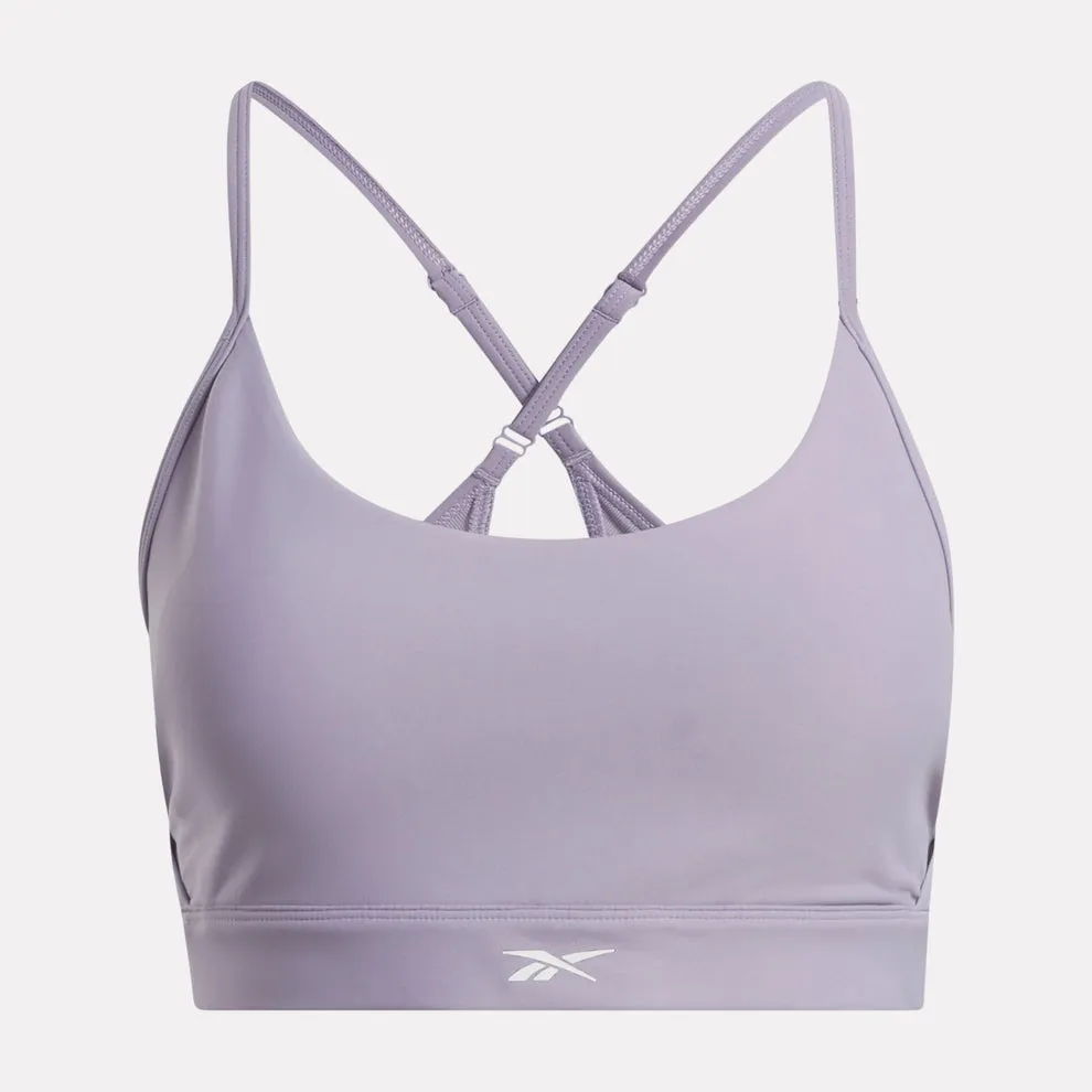 Reebok Women's Lux Strappy Purple Bra sold by INSPORT