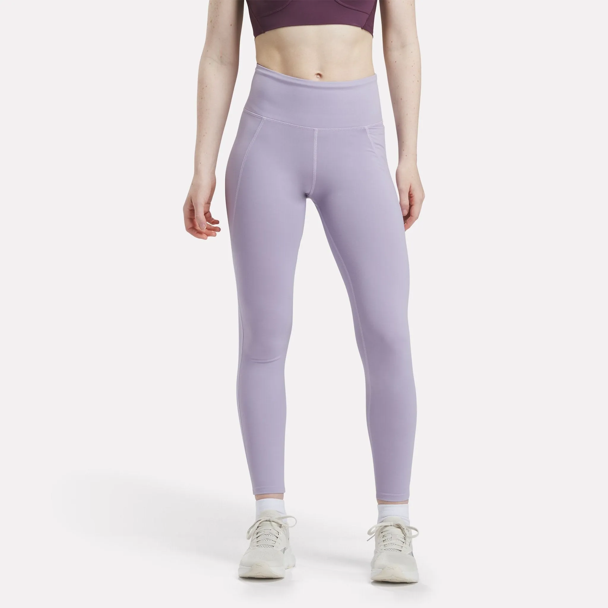 Reebok Women's Lux High Rise Purple Tight Leggings sold by INSPORT