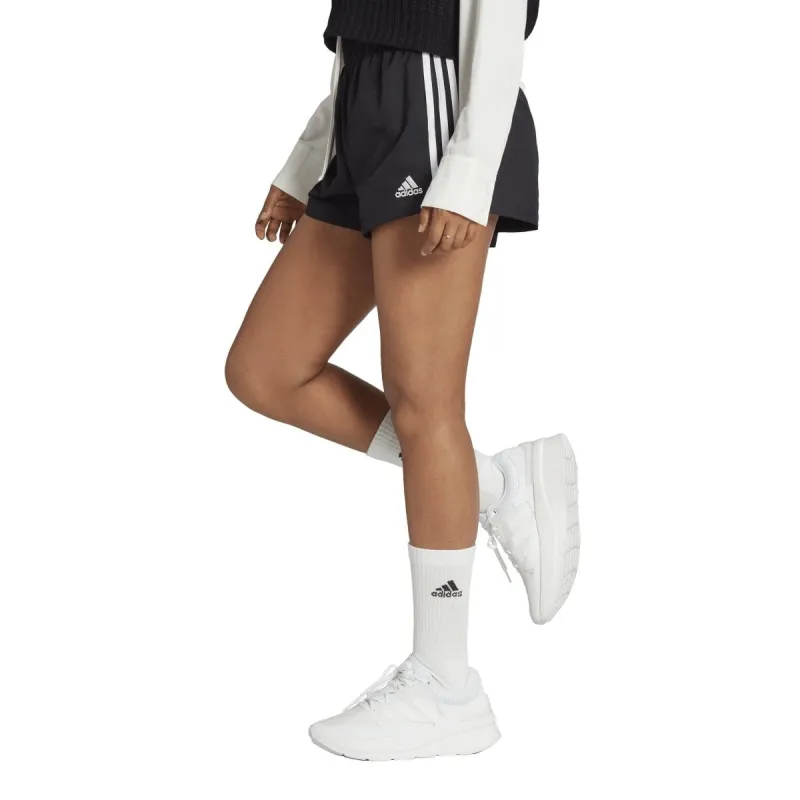 ADIDAS WOMEN'S ESSENTIALS 3-STRIPES WOVEN BLACK SHORTS sold by INSPORT