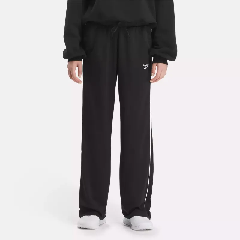 REEBOK WOMEN'S VECTOR TRICOT BLACK TRACKPANTS made by Reebok