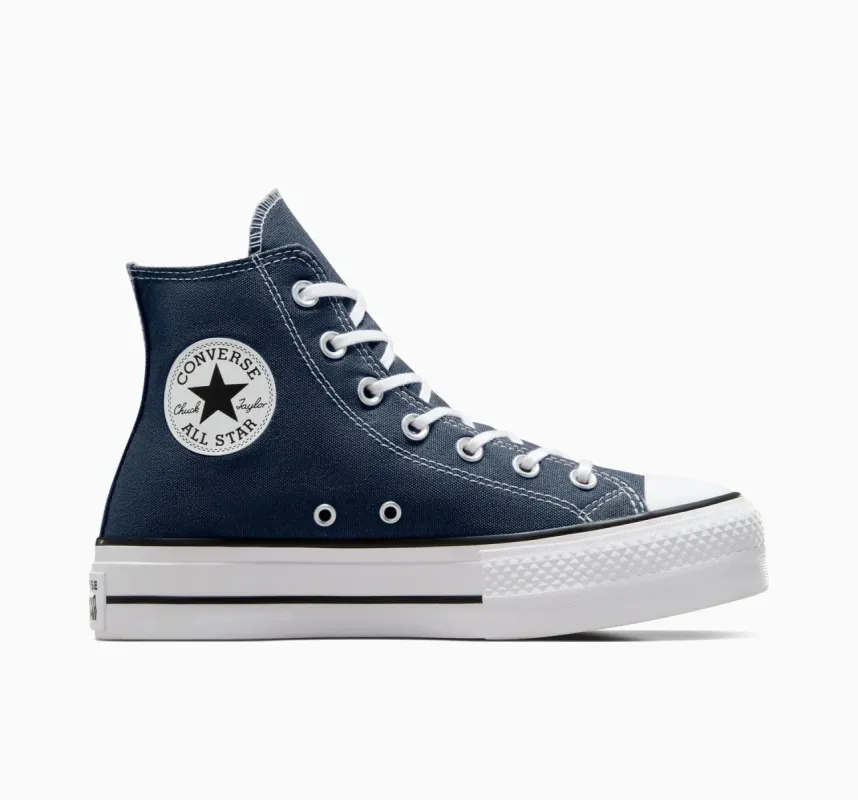CONVERSE WOMEN'S CHUCK TAYLOR LIFT NAVY SNEAKERS SHOES sold by INSPORT