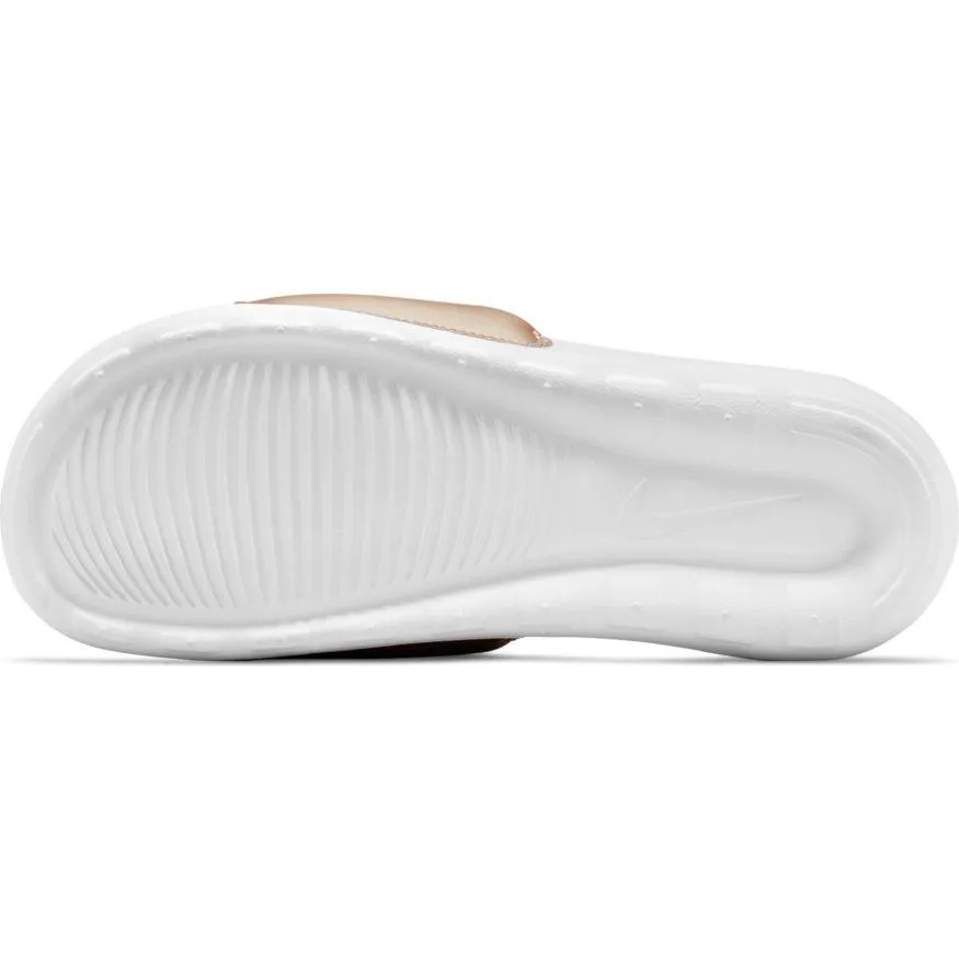 NIKE WOMEN'S VICTORI ONE WHITE/GOLD SLIDES sold by INSPORT product image thumbnail 3