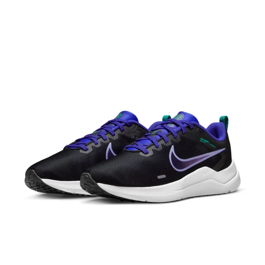 NIKE WOMEN'S DOWNSHIFTER 12 BLACK/PURPLE ROAD RUNNING SHOE sold by INSPORT product image thumbnail 3