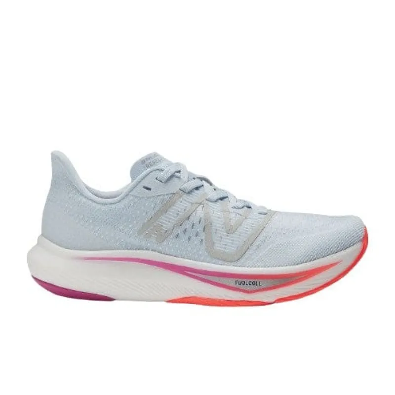 New Balance Women's Fuelcell Rebel V3 Blue/Pink Running Shoes sold by INSPORT