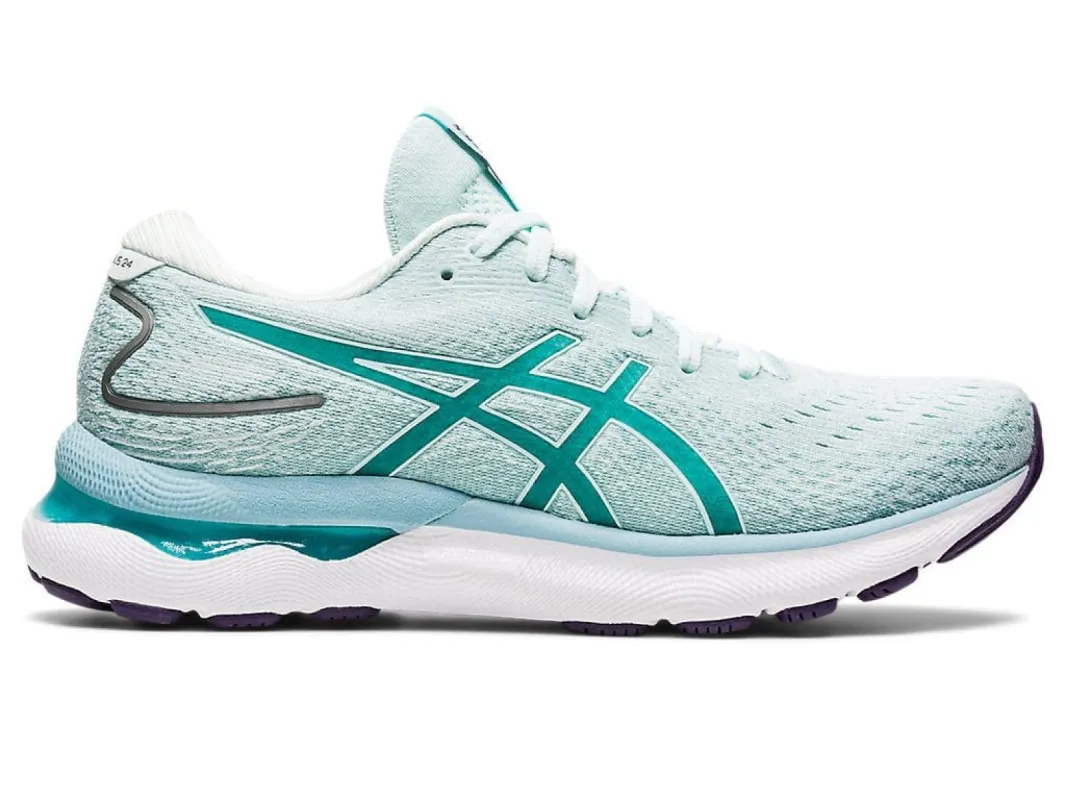 ASICS WOMEN'S GEL-NIMBUS 24 (D WIDE) BLUE RUNNING SHOE sold by INSPORT