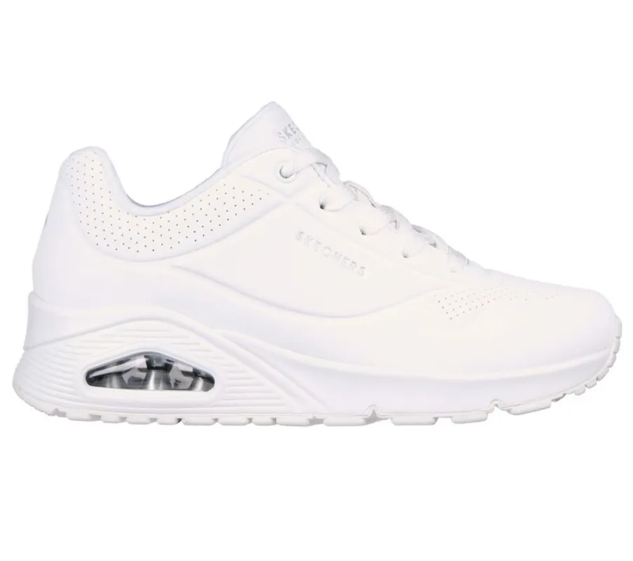 Skechers Women'S Uno Stand On Air Triple White Walking Shoes sold by INSPORT